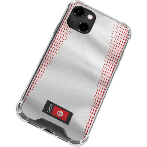 Tunisia Soccer Flag iPhone 14 Clear Case